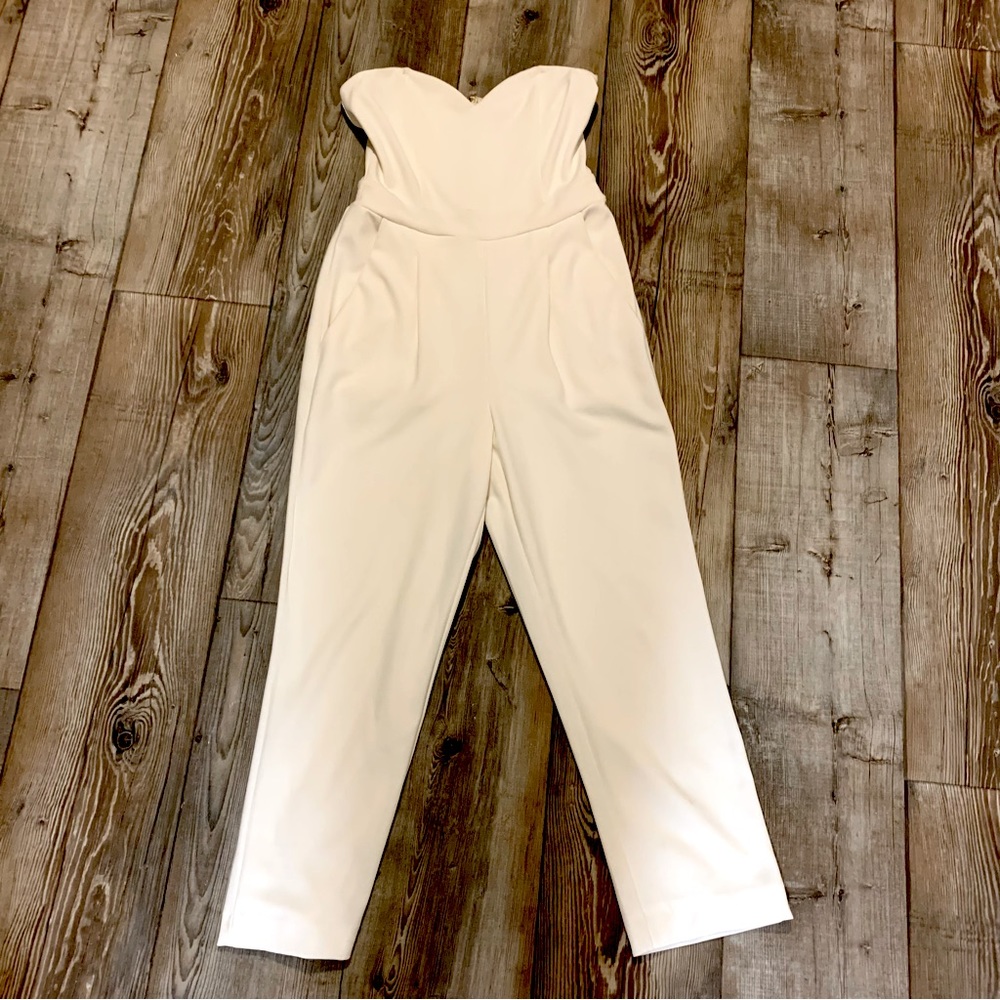 EXPRESS Ivory/white Jumpsuit
